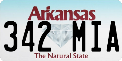 AR license plate 342MIA