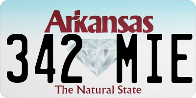 AR license plate 342MIE