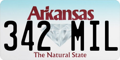 AR license plate 342MIL