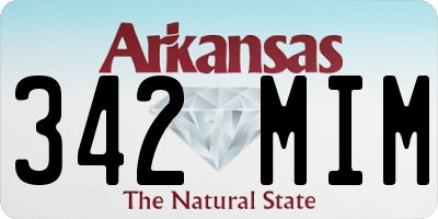 AR license plate 342MIM