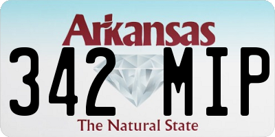 AR license plate 342MIP