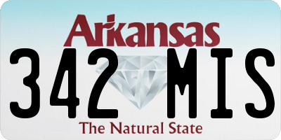 AR license plate 342MIS