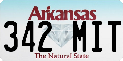 AR license plate 342MIT