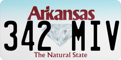 AR license plate 342MIV