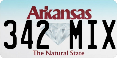 AR license plate 342MIX