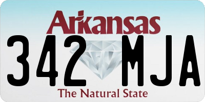 AR license plate 342MJA
