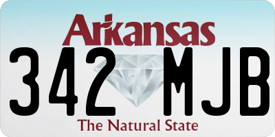 AR license plate 342MJB