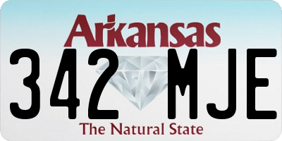 AR license plate 342MJE