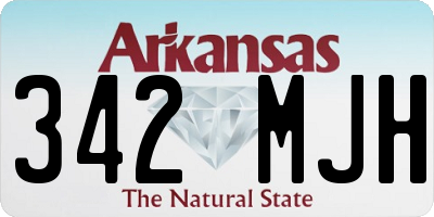 AR license plate 342MJH