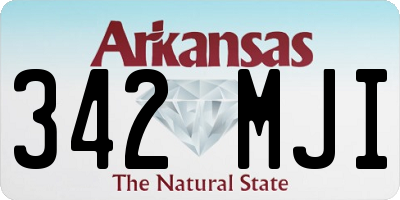 AR license plate 342MJI