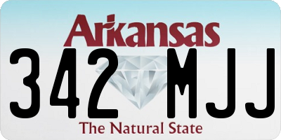 AR license plate 342MJJ