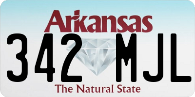 AR license plate 342MJL