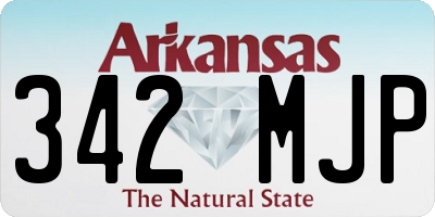 AR license plate 342MJP