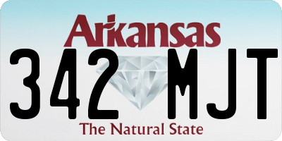 AR license plate 342MJT