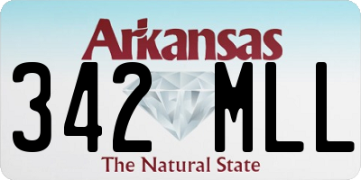 AR license plate 342MLL
