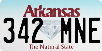 AR license plate 342MNE