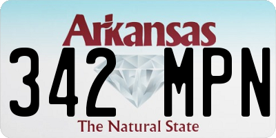 AR license plate 342MPN