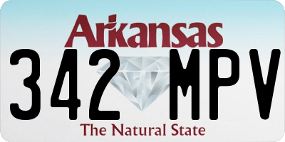 AR license plate 342MPV