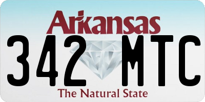 AR license plate 342MTC
