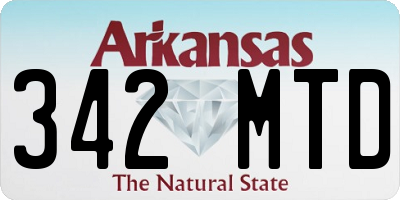 AR license plate 342MTD