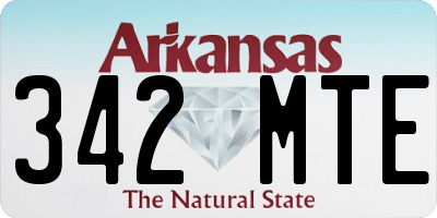 AR license plate 342MTE