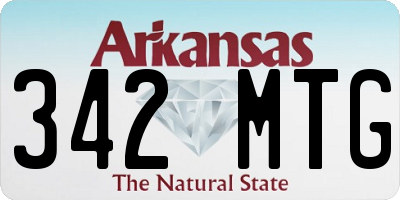 AR license plate 342MTG