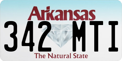 AR license plate 342MTI