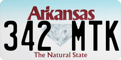 AR license plate 342MTK