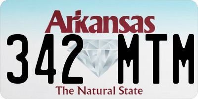 AR license plate 342MTM