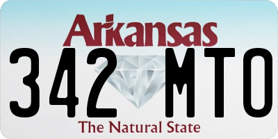 AR license plate 342MTO