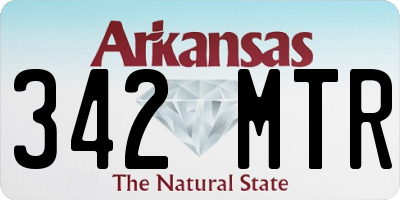 AR license plate 342MTR