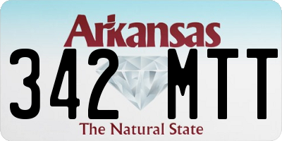 AR license plate 342MTT