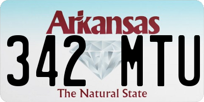 AR license plate 342MTU