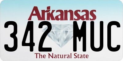 AR license plate 342MUC