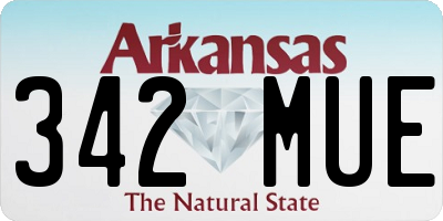AR license plate 342MUE