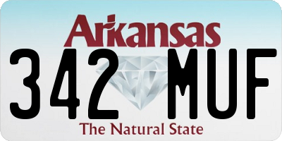AR license plate 342MUF