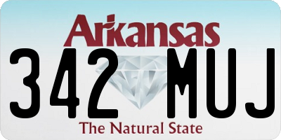 AR license plate 342MUJ