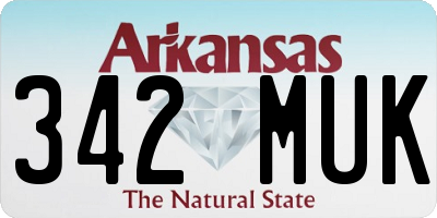 AR license plate 342MUK