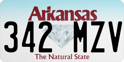 AR license plate 342MZV