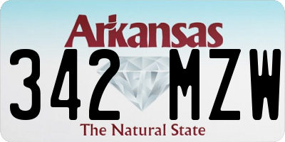 AR license plate 342MZW