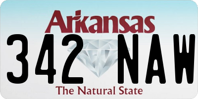 AR license plate 342NAW
