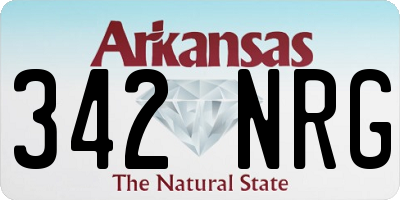 AR license plate 342NRG