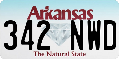AR license plate 342NWD