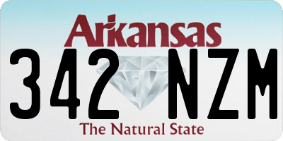 AR license plate 342NZM