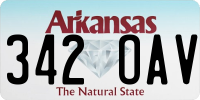 AR license plate 342OAV
