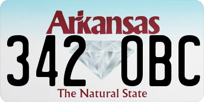 AR license plate 342OBC