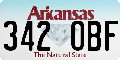 AR license plate 342OBF