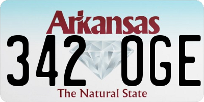 AR license plate 342OGE