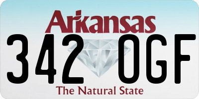 AR license plate 342OGF