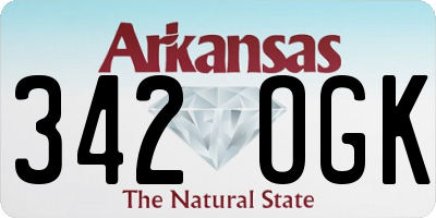 AR license plate 342OGK